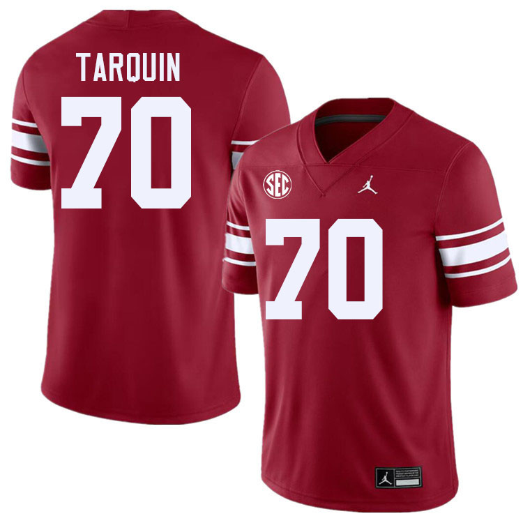 #70 Michael Tarquin Oklahoma Sooners 2024 SEC Conference College Football Jerseys-Throwback